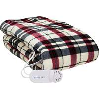 Linen Plaid Electric Throw Blanket, Polyester SGX708 | Fastek