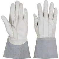 852 Ranpro&reg; FR White Stags TIG Gloves, Full Grain Calfskin, Size Small Fastek