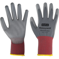 WorkEasy Cut Protective Gloves, Size 6/X-Small, 13 Gauge, Polyurethane Coated, Polyester Shell, EN 388 Level 1 Fastek