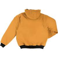 Hooded Duck Bomber Jacket, Men's, Small, Brown Fastek