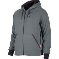 M12 Heated Hoodie Kit, Men's, 2X-Large, Grey, Polyester Fastek