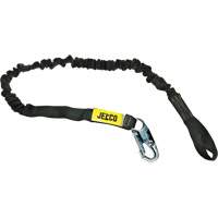 Arc Flash Shock Absorbing Lanyard, 6', Locking Snap Hook Center, Choke-Off Loop Leg Ends, Nylon Fastek