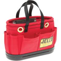 Aerial Tool Bucket with Magnet, 14" L x 7" W x 10" H, Canvas, Red SGY398 | Fastek