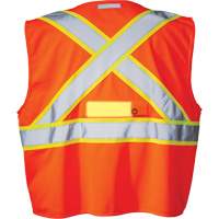 SV350 X-Back Safety Vest with Light, High Visibility Orange, Small, Polyester, CSA Z96 Class 2 - Level 2 SGY429 | Fastek