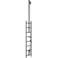 Lad-Saf Cable Vertical Safety System Climb Extension Bracketry, Galvanized Steel Fastek