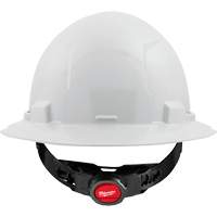 Casque de s&eacute;curit&eacute; &agrave; bord complet avec coiffe &agrave; 4 points, Suspension Rochet, ANSI type I/CSA type 1 Fastek