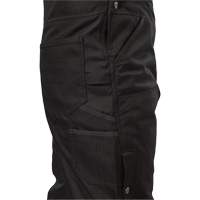 GridIron Regular Length Zip-To-Thigh Bib Overall, Men's, Large, Black Fastek
