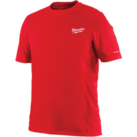 Workskin Short Sleeve Shirt, Men's, Small, Red Fastek