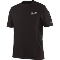 Workskin Short Sleeve Shirt, Men's, Small, Black Fastek