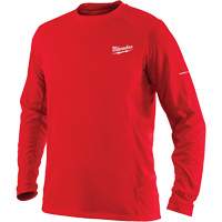 Workskin Long Sleeve Shirt, Men's, Small, Red Fastek