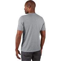 Hybrid Work Tee Shirt, Men's, Small, Grey Fastek