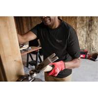 Hybrid Work Tee Shirt, Men's, Small, Black Fastek