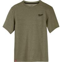 Hybrid Work Tee Shirt, Men's, Small, Green Fastek