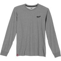Hybrid Work Tee Shirt, Men's, Small, Grey Fastek