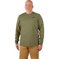 Hybrid Work Tee Shirt, Men's, Small, Green Fastek