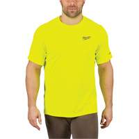 Workskin Lightweight High Visibility Shirt, Men's, Small, Yellow Fastek
