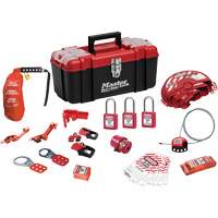 Standard Lockout Kit with Zenex Thermoplastic Locks, Electrical/Valve Kit, 27 Components Fastek