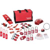 Premier Lockout Kit with Zenex Thermoplastic Locks, Electrical/Valve Kit, 34 Components Fastek