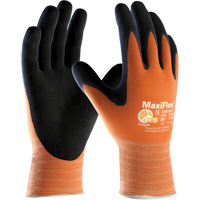 ATG MaxiFlex&reg; Ultimate High Visibility Seamless Gloves, Large, Nitrile Coating, 15 Gauge, Nylon/Lycra&reg; Shell Fastek