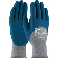ATG MaxiFlex&reg; Comfort Seamless Knit Gloves, Large, Nitrile Coating, 15 Gauge, Nylon Shell Fastek