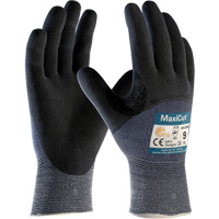 Gants r&eacute;sistants aux coupures en tricot sans couture ATG MaxiCut Ultra, Taille Grand, Calibre 15, Rev&ecirc;tement Nitrile, Enveloppe en Fil technique, ASTM ANSI niveau A3/EN 388 niveau 5/EN 388 niveau C Fastek