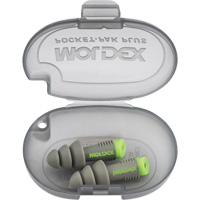 Bouchons d'oreilles r&eacute;utilisables Alphas, Sans cordon, Vrac - &eacute;tui en plastique, 27 dB NRR, Taille unique Fastek