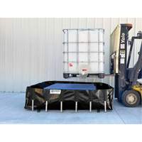 Ultra-IBC Berm&reg; Spill Berm, 400 US gal. Capacity, 6' W x 6' L x 18" H, L-Bracket Fastek