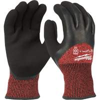 Winter Cut-Resistant Gloves, Size X-Large, 15 Gauge, Rubber Latex Coated, ANSI/ISEA 105 Level 3 Fastek