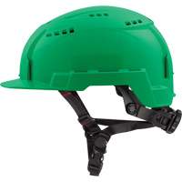 Front-Brim Helmet with Bolt™ Headlamp Mount, Ratchet, Green SHA051 | Fastek