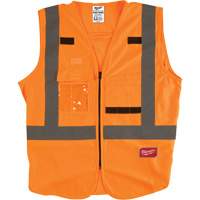 Veste de s&eacute;curit&eacute;, Orange haute visibilit&eacute;, 4T-Grand/5T-Grand Fastek