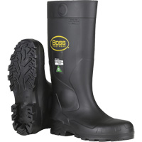 Dynamic Boss&reg; Full Safety Boot, PVC, Steel Toe, Size 6, Puncture Resistant Sole Fastek