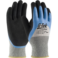 Gants isol&eacute;s r&eacute;sistants aux coupures G-Tek PolyKor, Taille Petit, Calibre 13, Rev&ecirc;tement Latex de caoutchouc, Enveloppe en Fil technique, ANSI/ISEA 105 niveau 3 Fastek