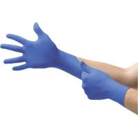 Gants d'examen d'usage multiple Microflex Cobalt N19, T-petit, Nitrile, 3,9 mils, Sans poudre, Bleu, Classe 2 Fastek