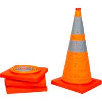 Collapsible Traffic Cone, 28" H, Orange SHA820 | Fastek