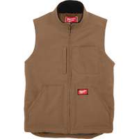 Heavy-Duty Sherpa-Lined Vest, Men's, Small, Brown Fastek