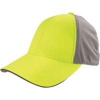 GloWear 8931 Reflective Stretch-Fit Hat, High Visibility Lime-Yellow, Poly-Cotton SHB482 | Fastek