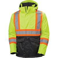 Alta Winter Jacket, Polyester, Black/High Visibility Lime-Yellow, X-Small SHC191 | Fastek