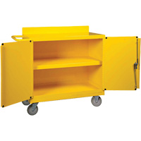 Spill Control Center Cart, 18" L x 38.375" W x 36" H Fastek