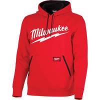 Midweight Pullover Hoodie with Milwaukee<sup>®</sup> Logo, Men's, Small, Red SHC483 | Fastek