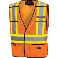 6926 Veste de s&eacute;curit&eacute; d&eacute;tachable, Orange haute visibilit&eacute;, Polyester Fastek