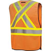 6926 Veste de s&eacute;curit&eacute; d&eacute;tachable, Orange haute visibilit&eacute;, Polyester Fastek