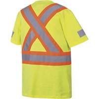 6980 T-shirt de s&eacute;curit&eacute;, Coton, Moyen, Jaune lime haute visibilit&eacute; Fastek