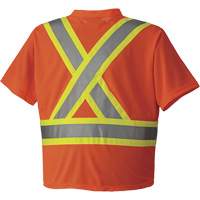 6979 Chandail pour la circulation en micromaille, Moyen, Orange haute visibilit&eacute; Fastek