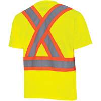 6991 Chandail de s&eacute;curit&eacute; en il-de-perdrix, Polyester, Petit, Jaune lime haute visibilit&eacute; Fastek