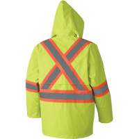 5609 Combinaison de pluie imperm&eacute;able 210D, Polyester/PVC, T-petit, Jaune lime haute visibilit&eacute; Fastek