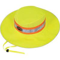 Ranger's Hat with Strap, High Visibility Lime-Yellow, Polyester SHD771 | Fastek