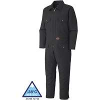 520A Quilted Duck Coveralls, Men's, Black, Size Small Fastek