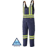 5536 Combinaison en toile de coton matelass&eacute;e, Coton, Petit, Bleu marin Fastek