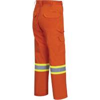 4462 Pantalon cargo de s&eacute;curit&eacute; brillant avec bande StarTech, Coton, 30, Orange haute visibilit&eacute; Fastek