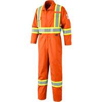 7702T Combinaison FR-Tech contre les arcs, Taille 40 (grand taille), Orange haute visibilit&eacute;, 10 cal/cm² Fastek